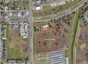 Aerial image of Baytown acreage