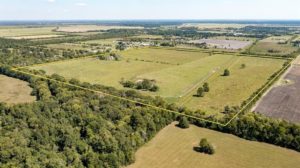 Aerial of 78-acre land tract