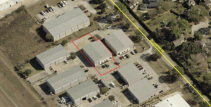 Aerial image of a warehouse