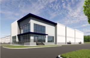 Rendering of large industrial facility