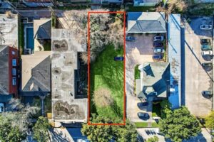 Aerial image of lot available at 809 Heights Blvd, Houston, TX