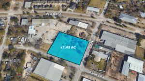Aerial image of 1.43ac available at 4313 Dayco St, Houston, TX