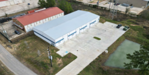 Drone photo of industrial building