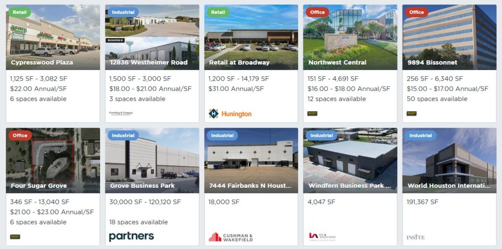 Listings from a variety of brokerages